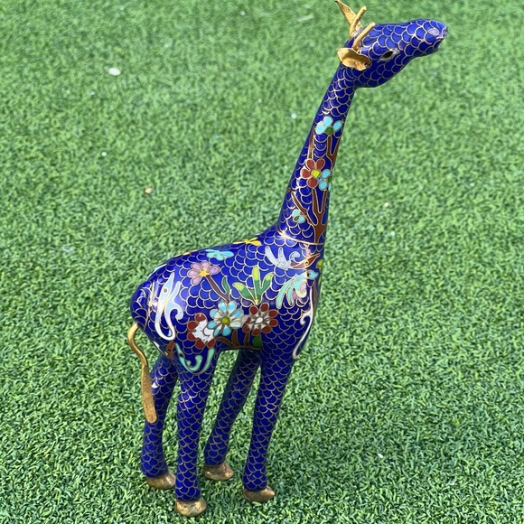 Vintage Cloisonné Giraffe Figurine – 6.25” Tall, Rare & Hard to Find - Picture 7 of 8